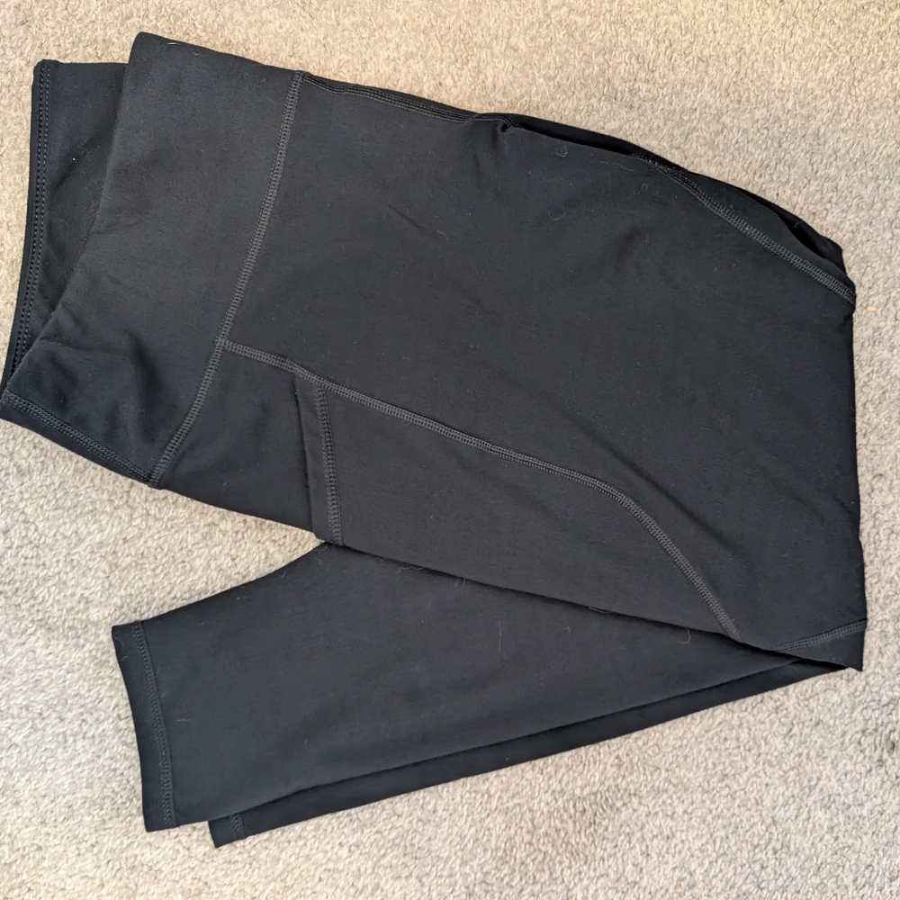 Black Leggings with Pink Oregon Ducks Logo - Picture 5 of 12